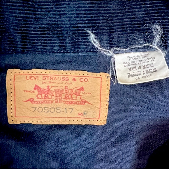 1960s big E Levi’s navy corduroy jacket - Picture 6 of 6